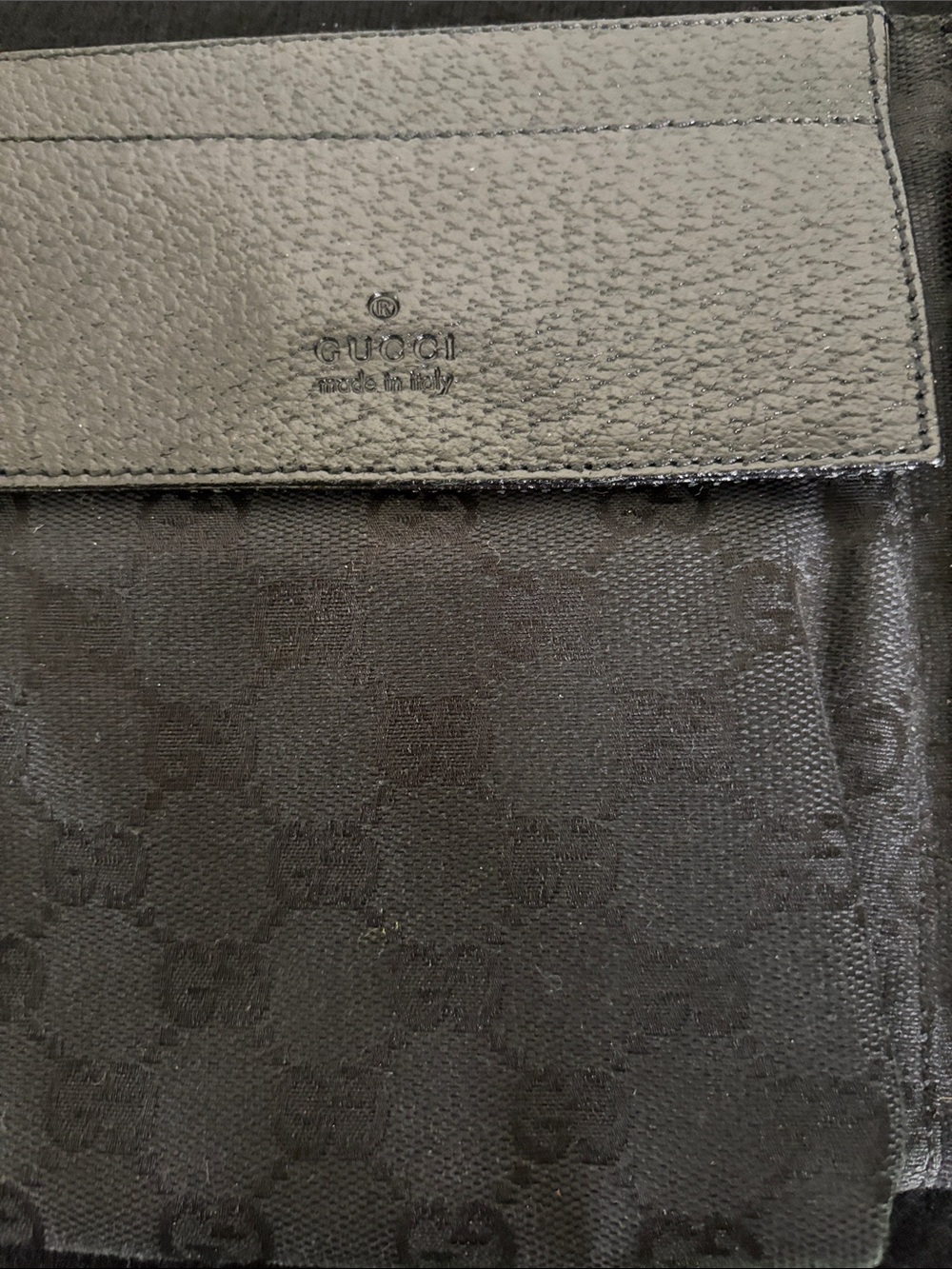 Vintage Gucci Black GG Canvas Belt Bag with Dual Pockets - Picture 3 of 14